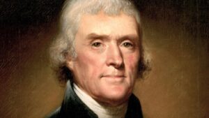 Thomas Jefferson Portrait-Bacon's Rebellion 1676-1677