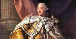 Portrait King George III-Benjamin Harrison V-Family of Patriots
