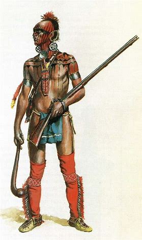 Colonial-era Indian Warrior-Early American Households-