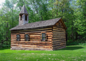 Typical Log Church-Early American Households