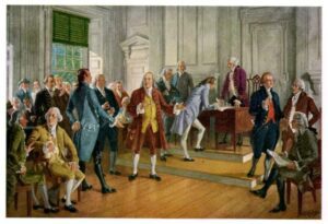 Signing Declaration of Independence -William Ellery-Rhode Island Patriot