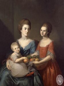 Ann Baldwin Chase and Daughters by Charles-Peale-Maryland Historical Society-Samuel Chase-Paradoxal Patriot